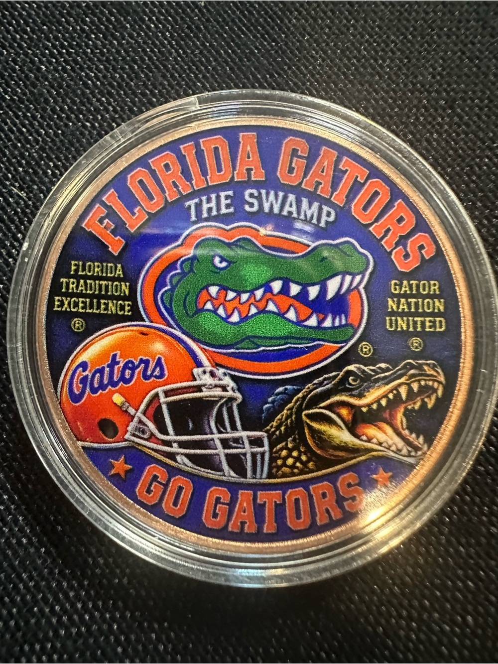 Florida Gators 1 oz Copper Coin Collectible College Football UF Gator